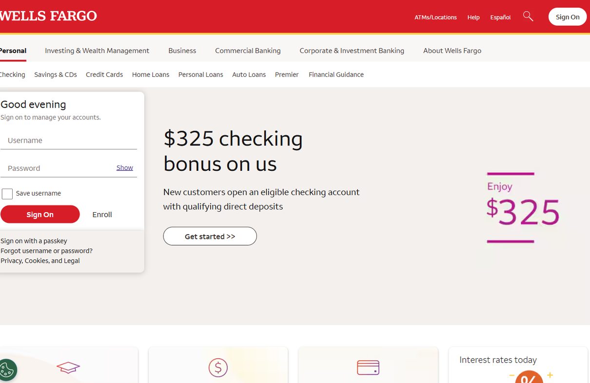 Wells Fargo – wellsfargo.com