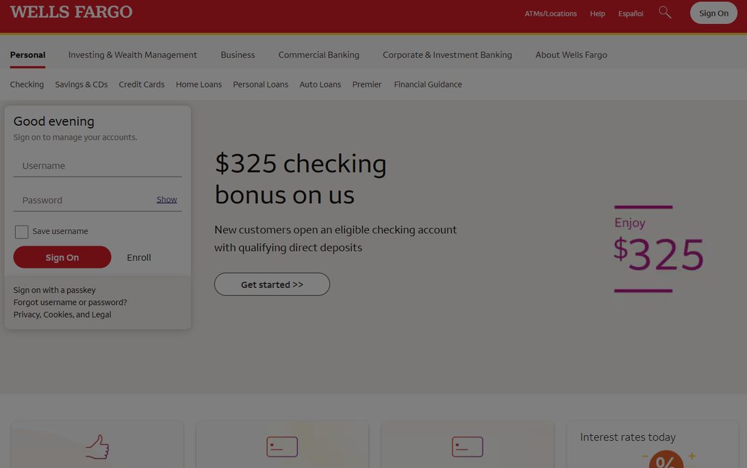 Wells Fargo – wellsfargo.com
