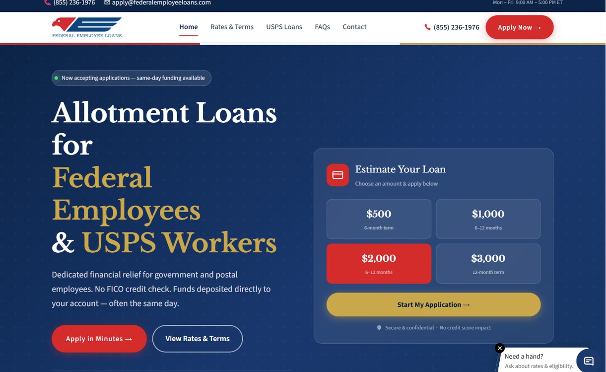 Federal Employee Loans – federalemployeeloans.com
