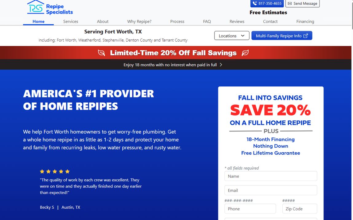 Fort Worth Repipe – fort-worth.repipe.com