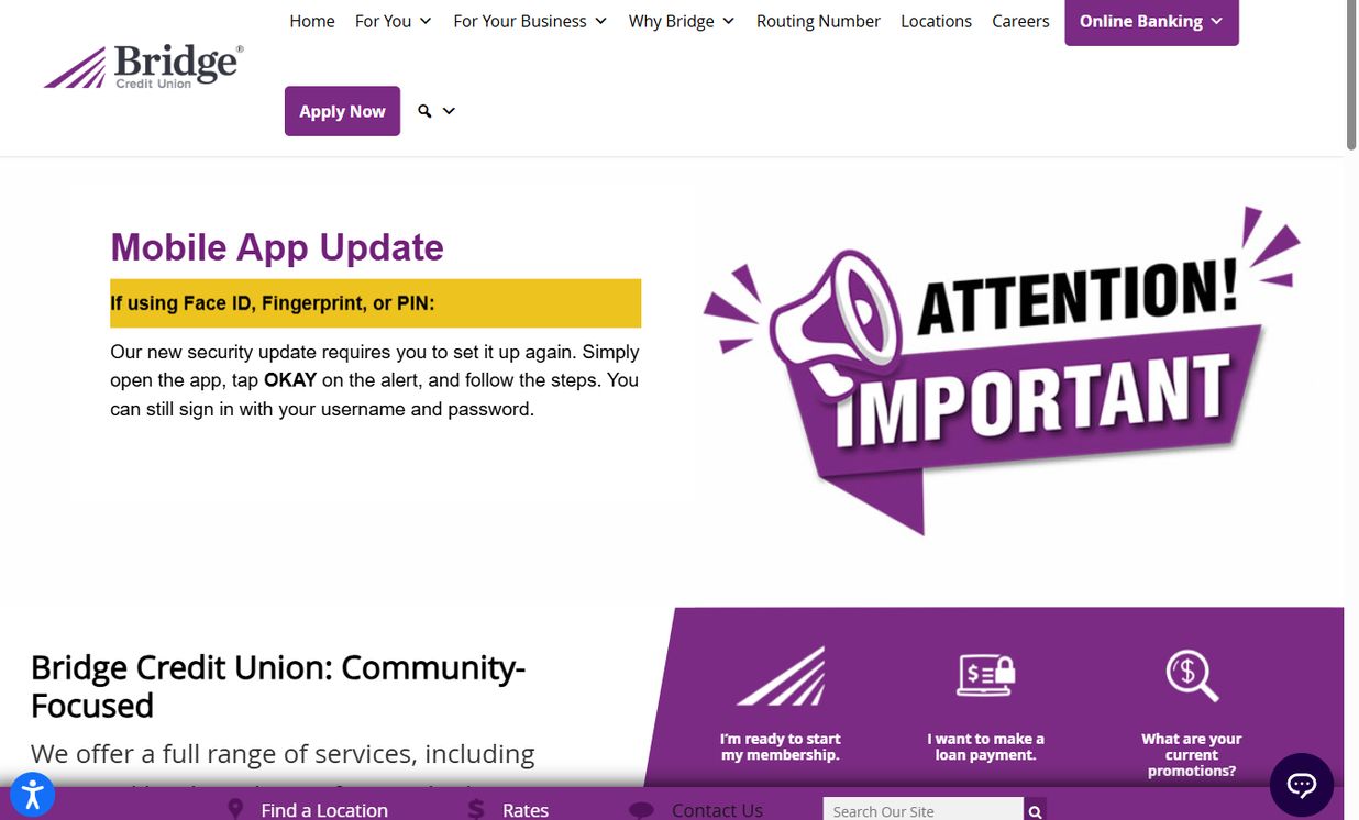 Bridge Credit Union – bridgecu.com